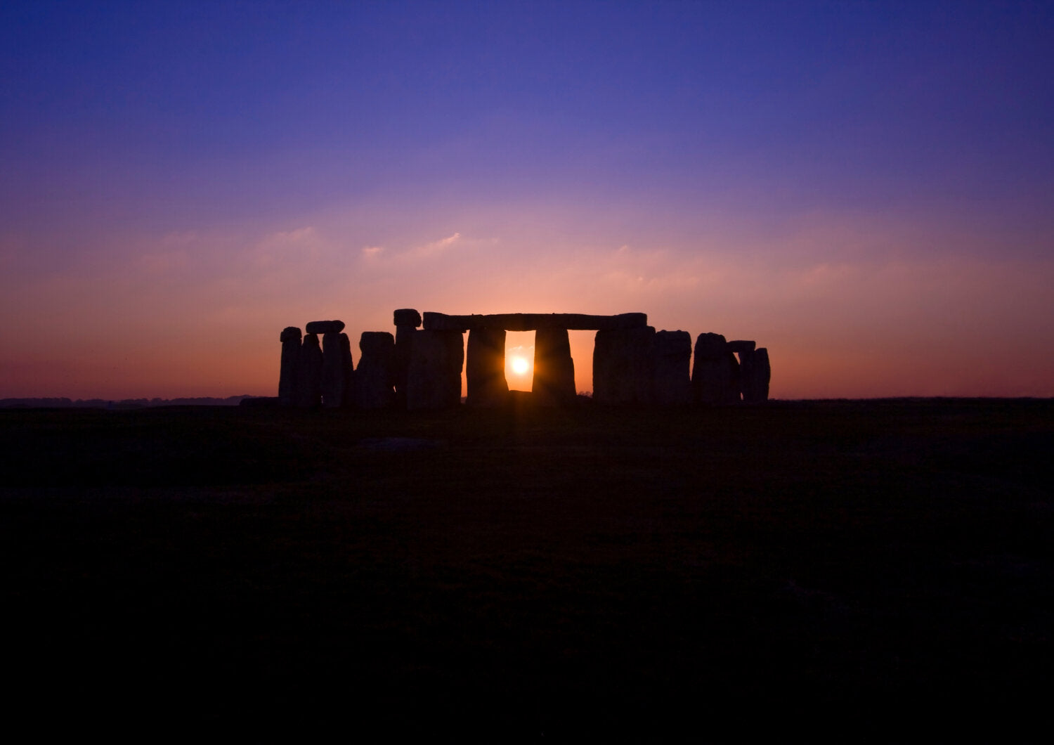 Stone henge sunset summer