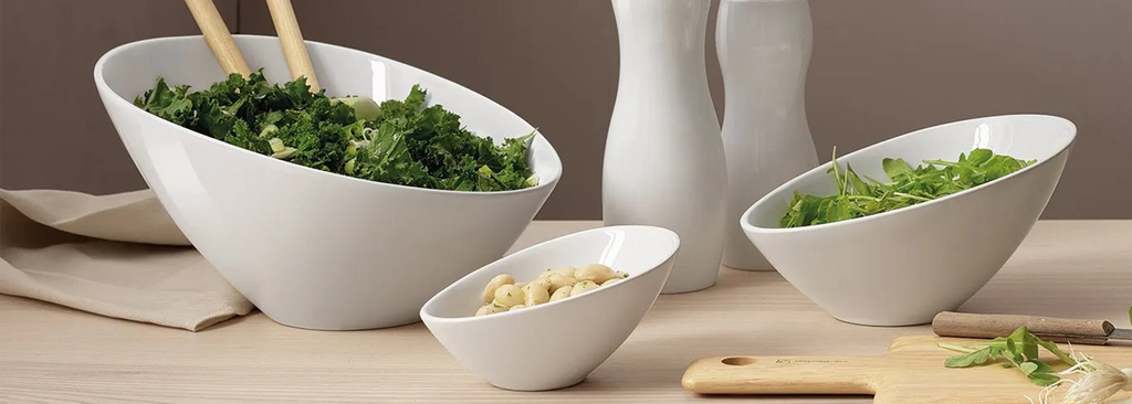 Over & Back 4-piece Porcelain Serving Bowl Set