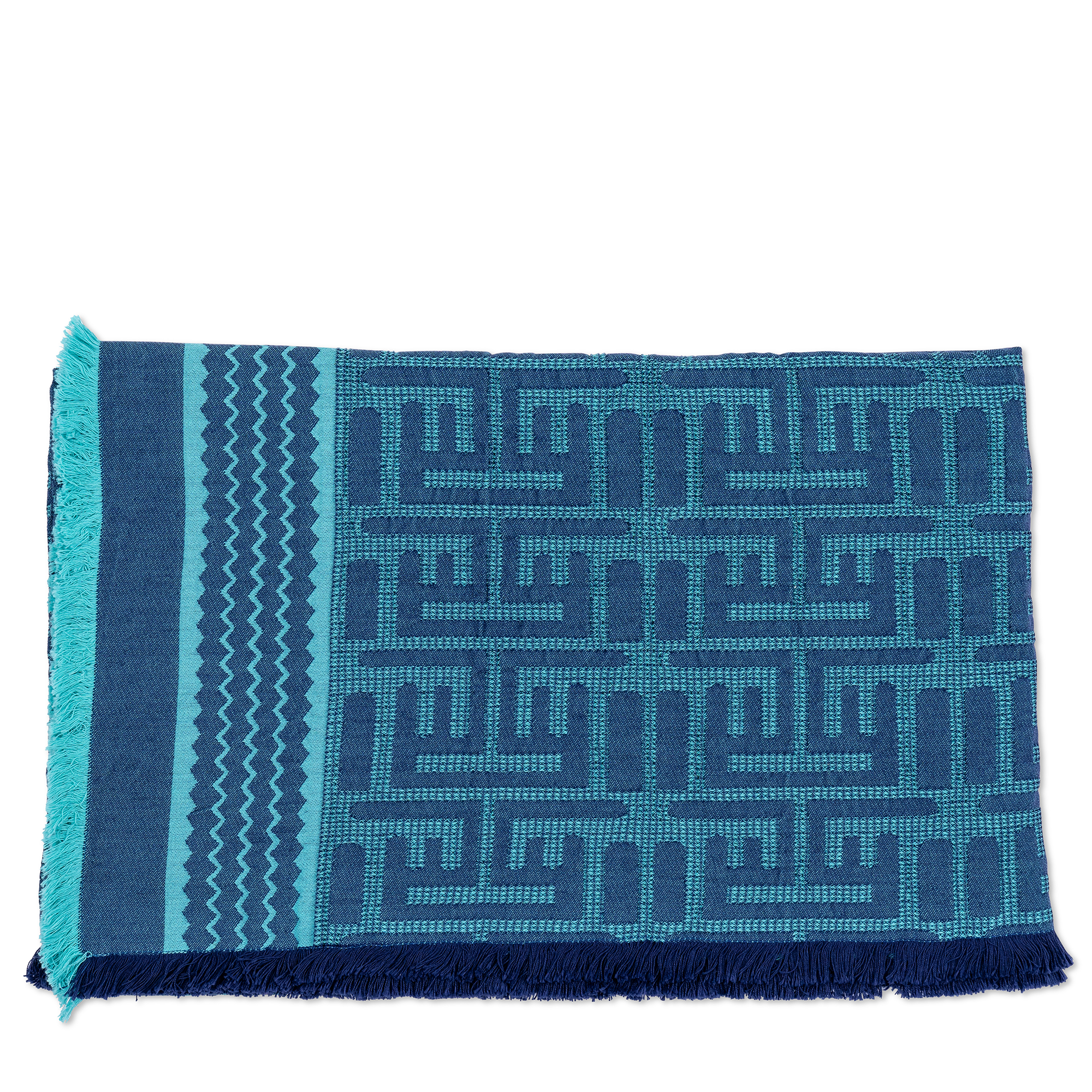 Kuba Beach Mat - Blue + Turquoise