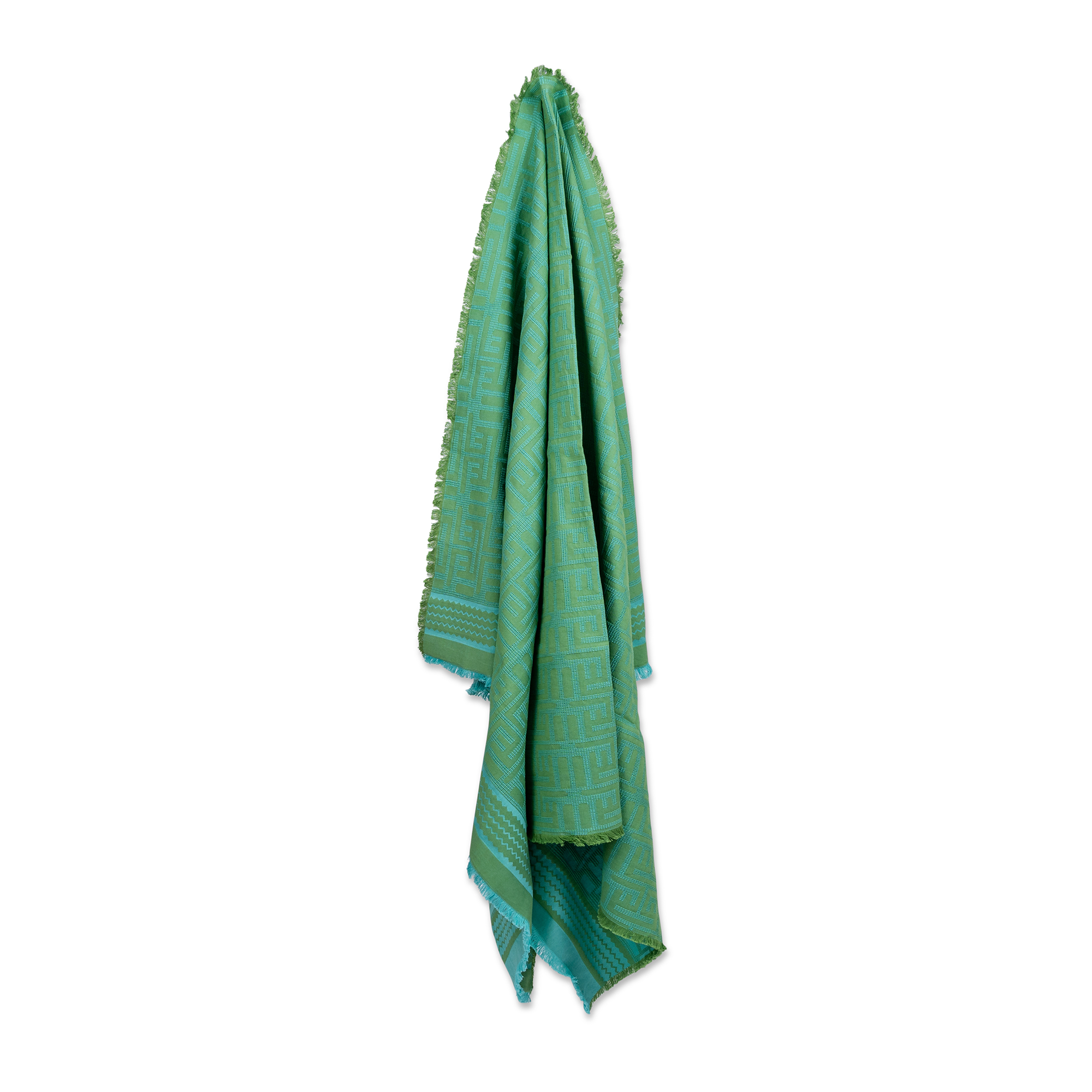 Kuba Beach Mat - Green + Turquoise