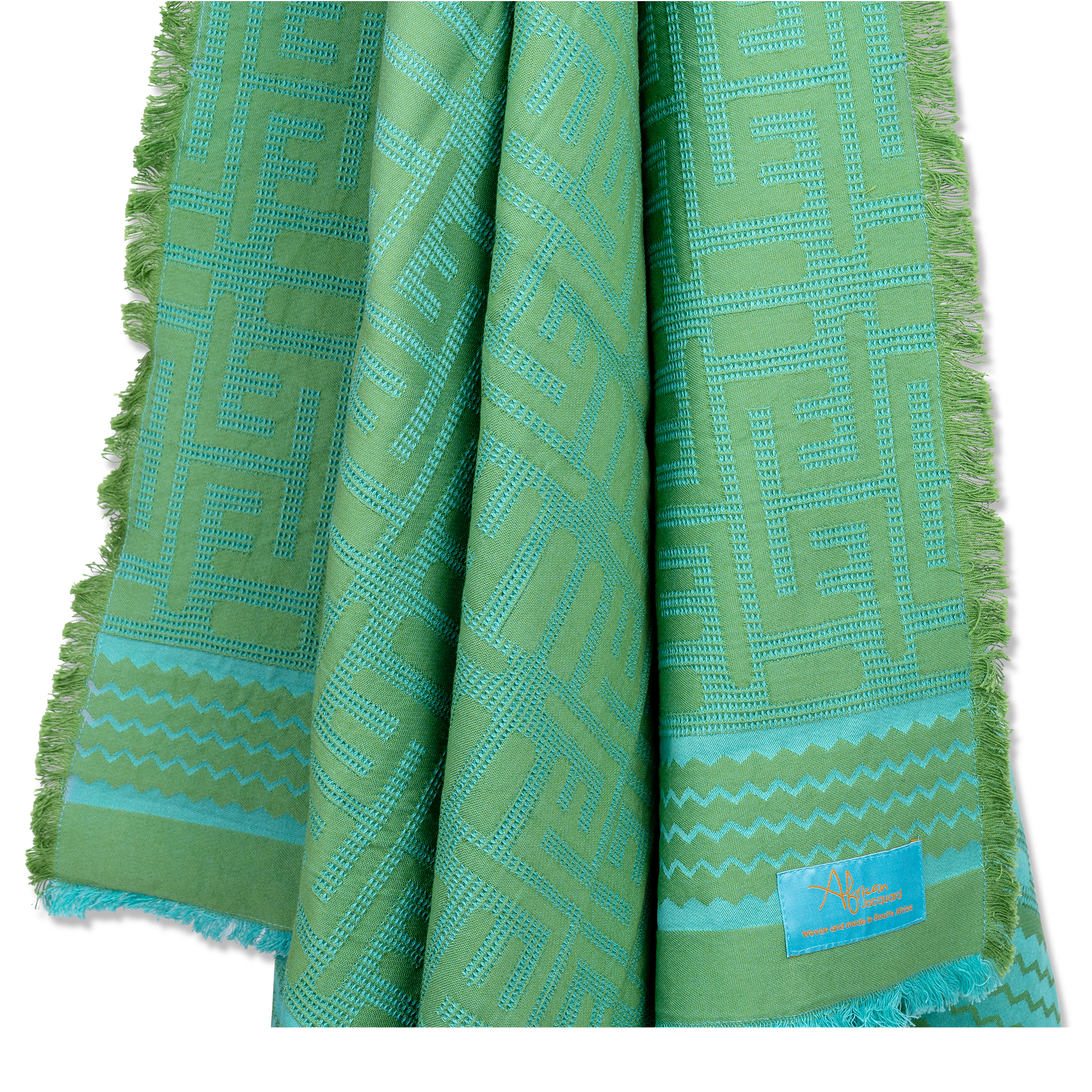 Kuba Beach Mat - Green + Turquoise