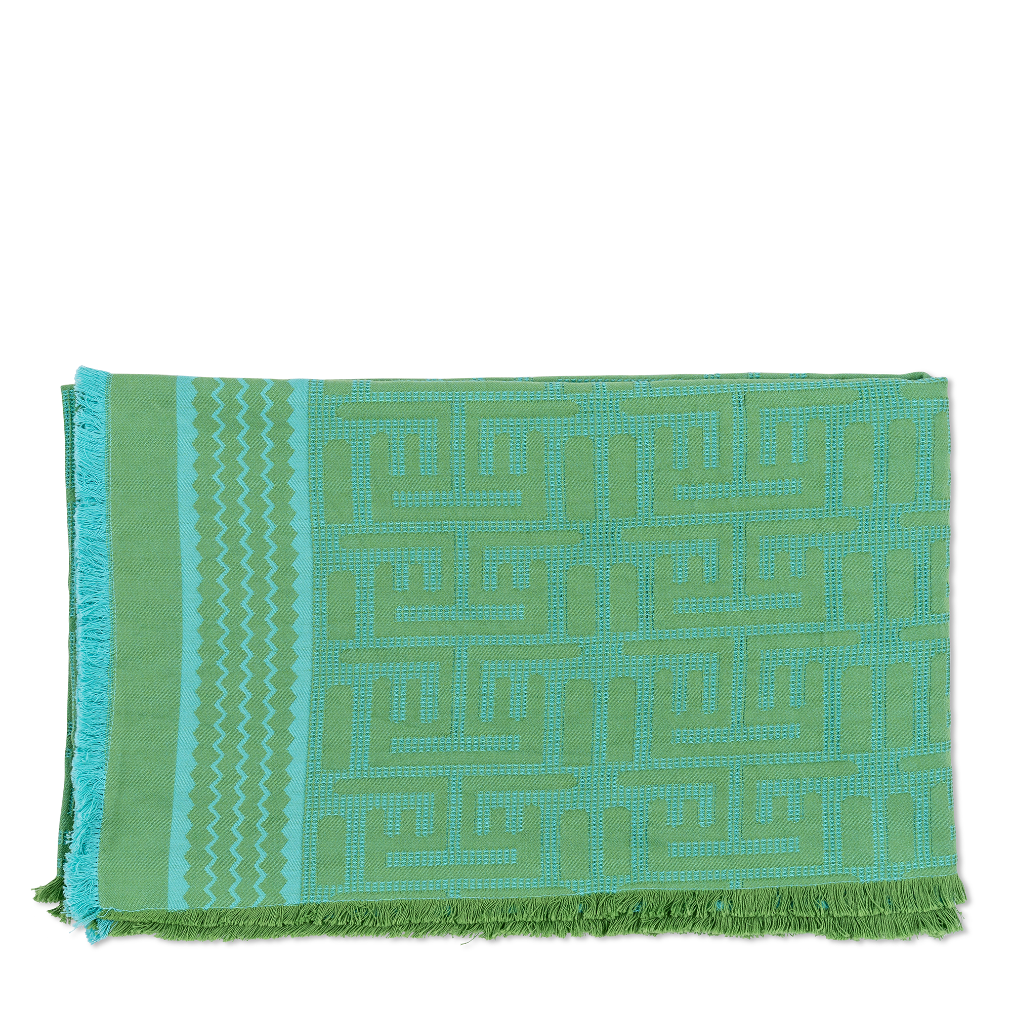 Kuba Beach Mat - Green + Turquoise