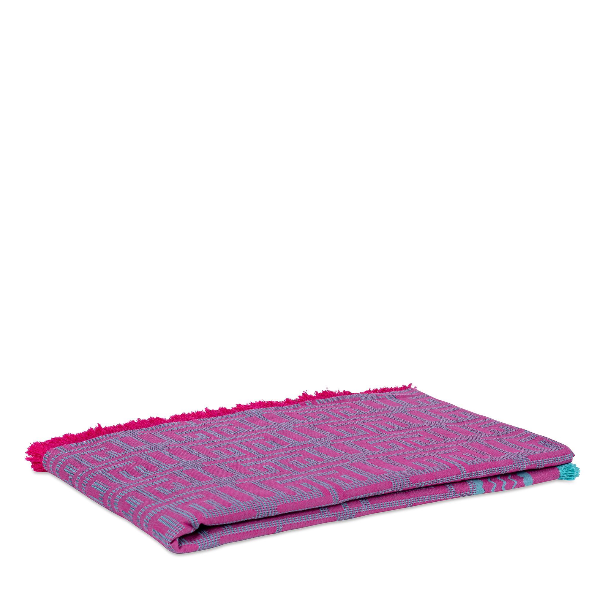 Kuba Beach Mat - Pink + Turquoise