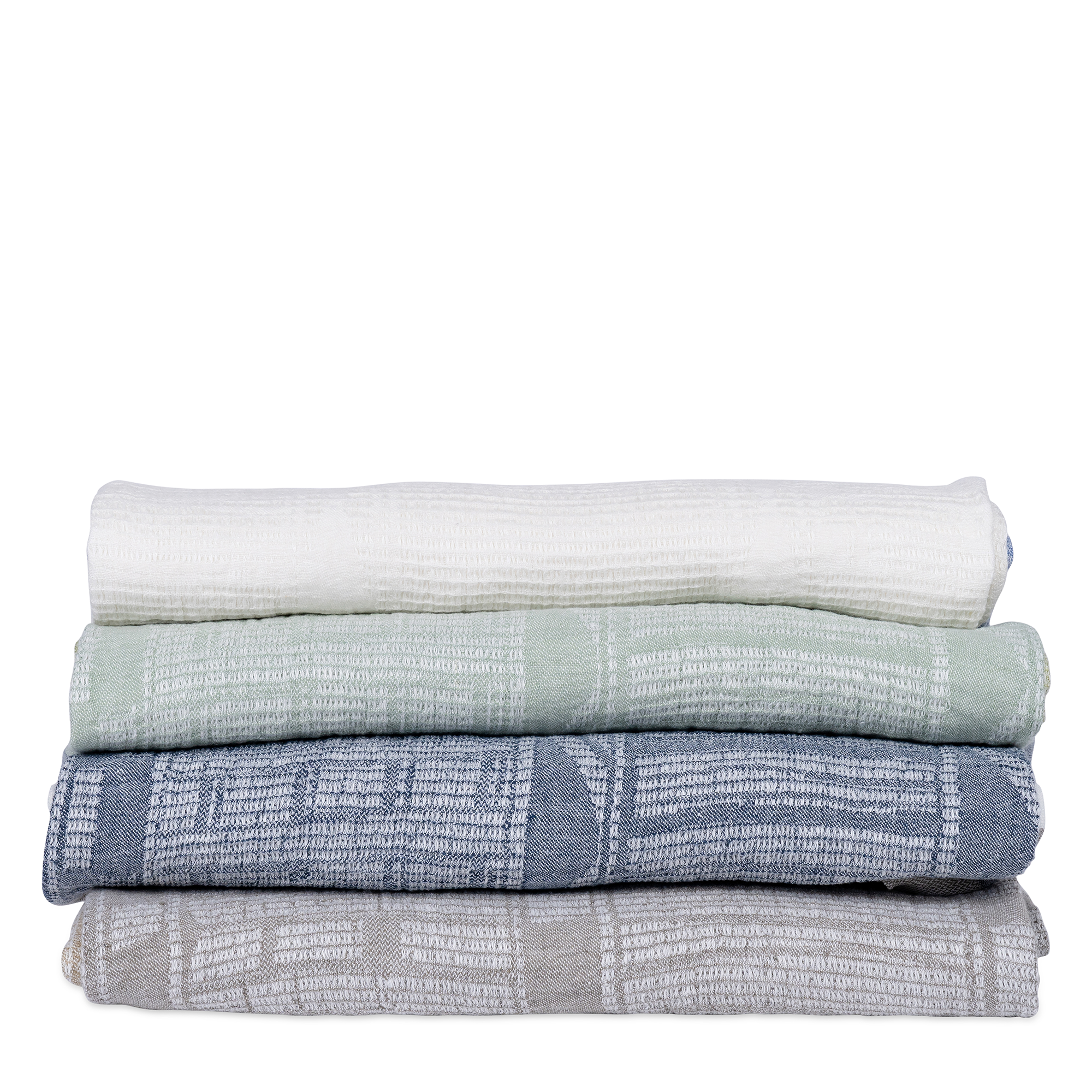 Bogolan Linen Lounge Throw - Agate