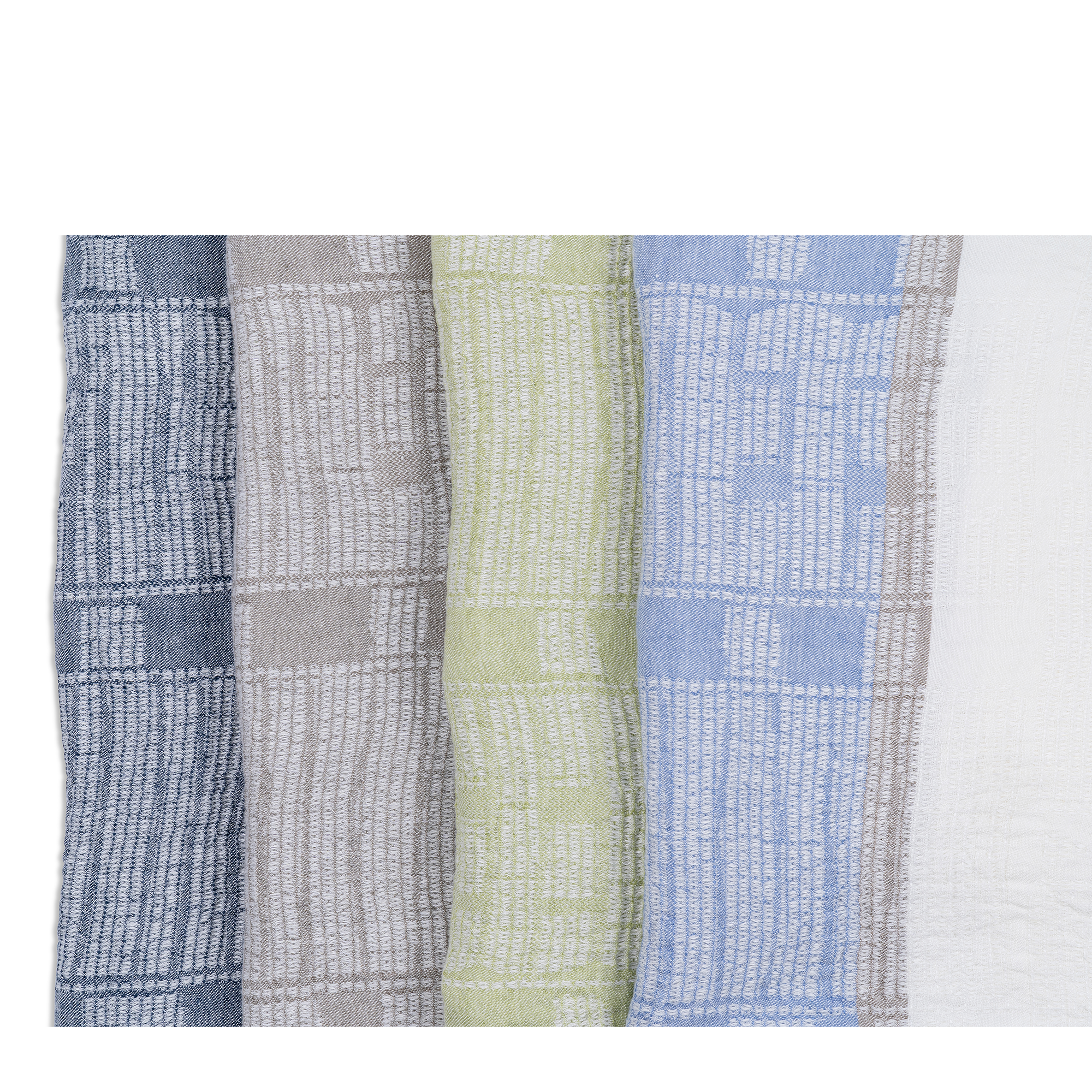 Bogolan Linen Lounge Throw - Agate