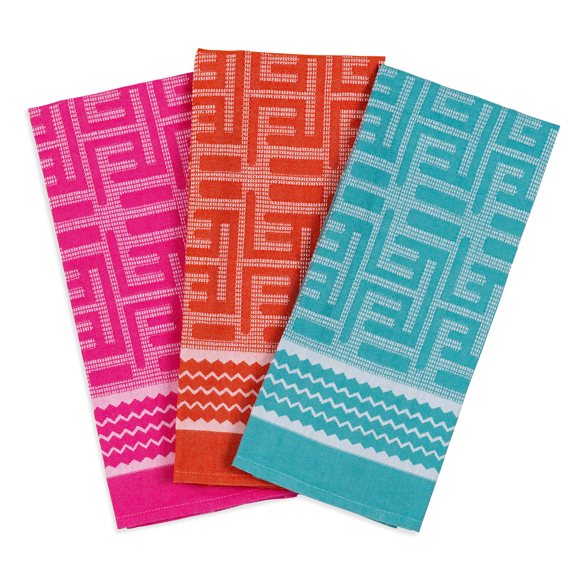 Kuba Waffle Hand Towel - Turquoise