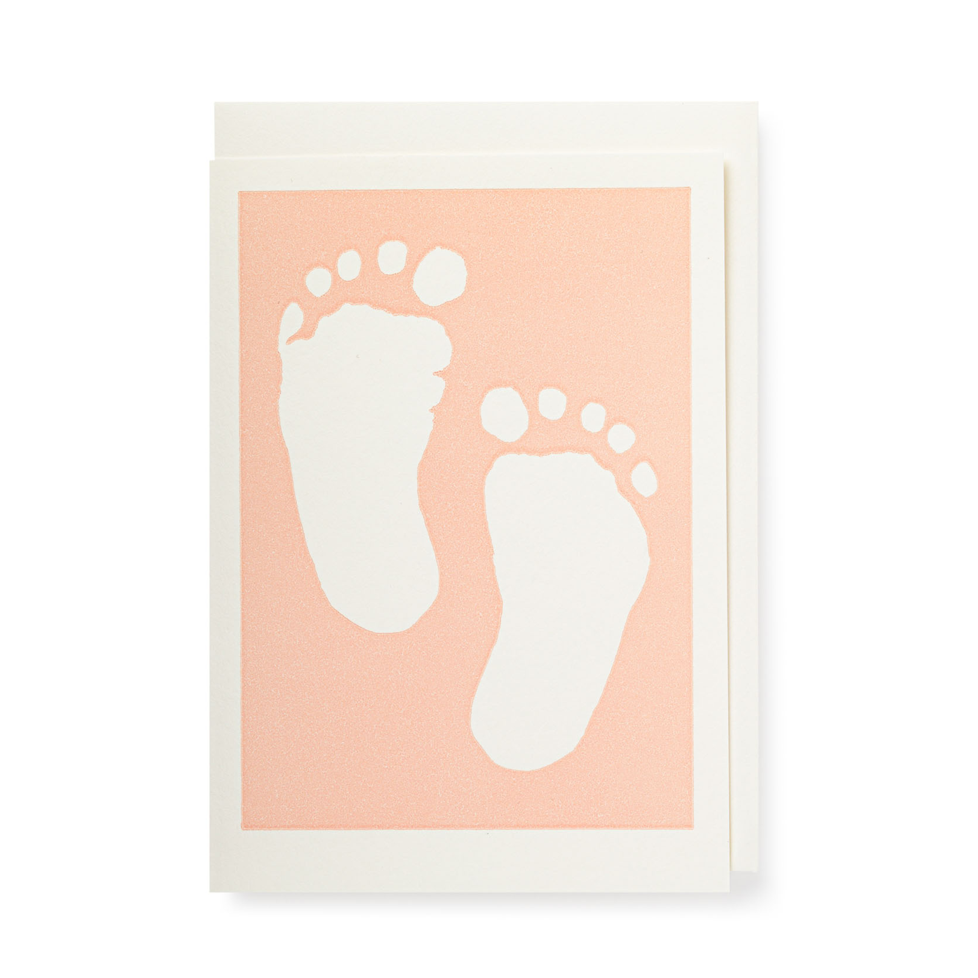 Baby Feet Card - Pink