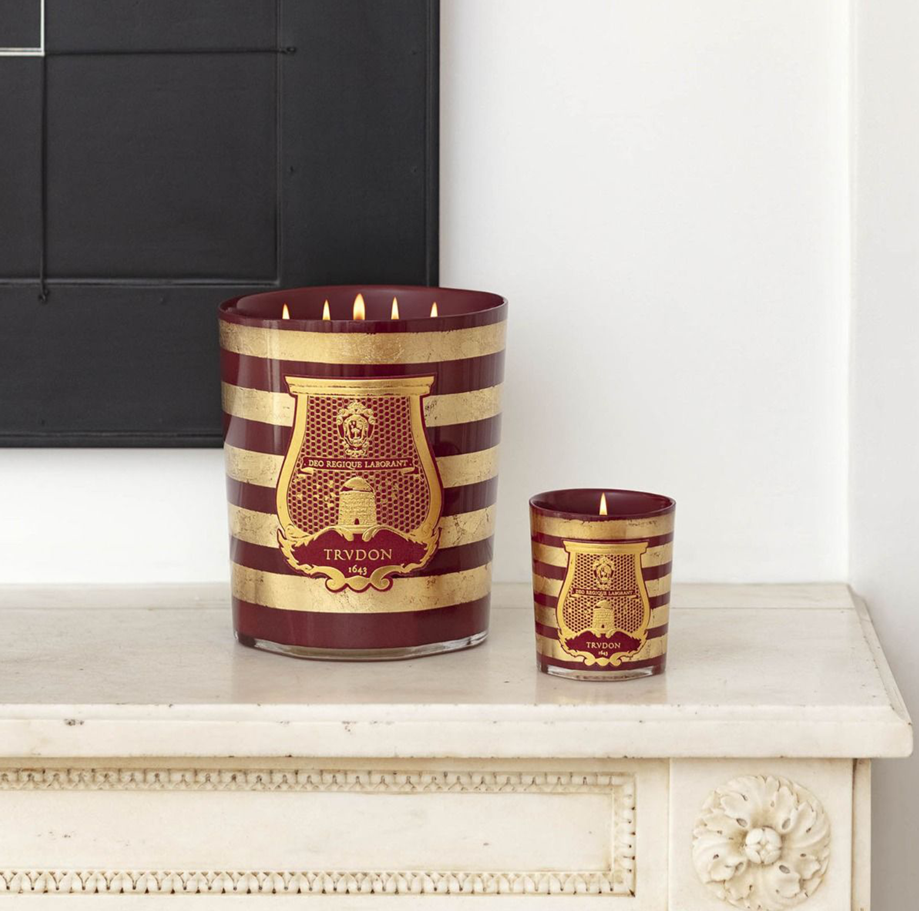 Candle - Balmain Red + Gold