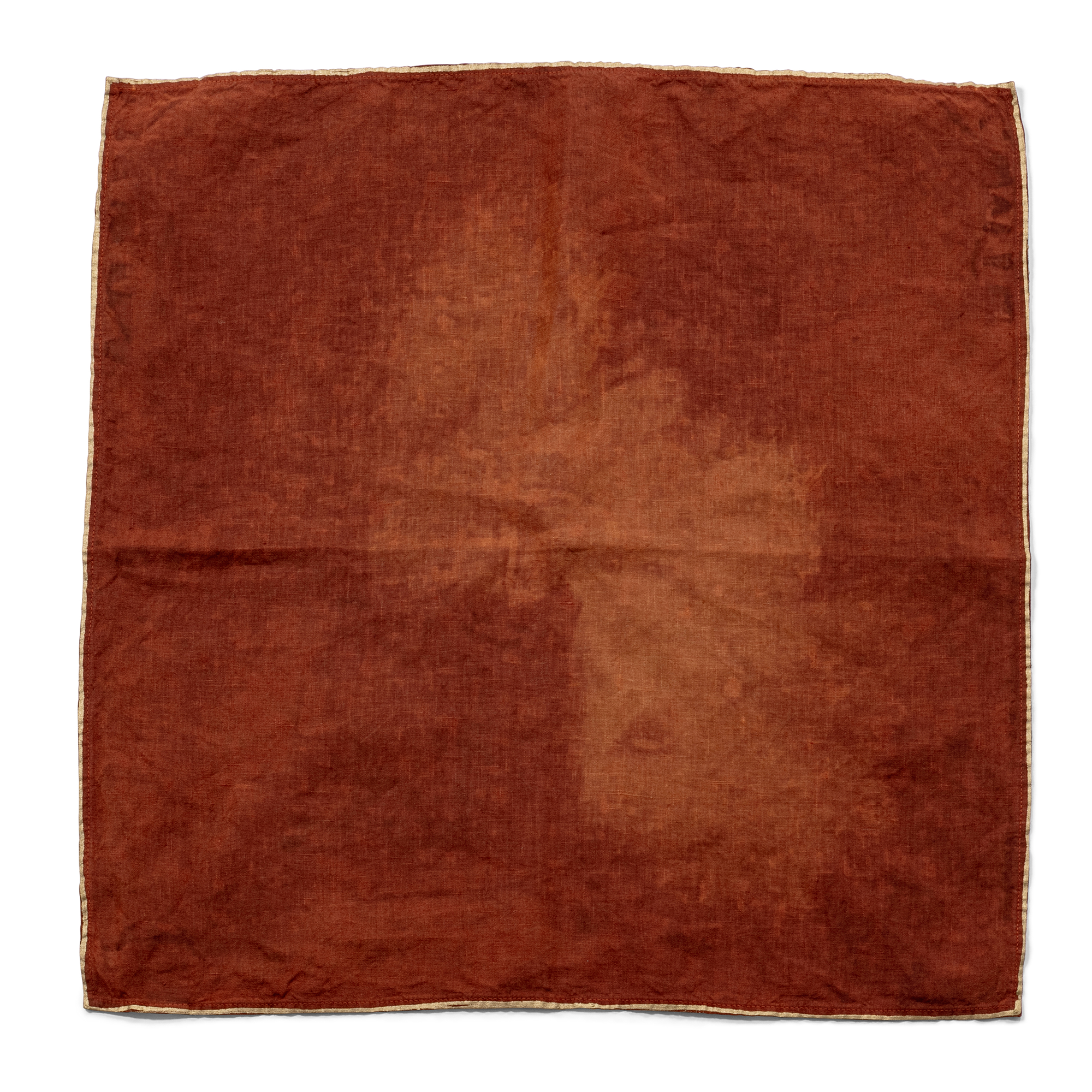 Gold-Dipped Edge Napkin - Burnt Orange