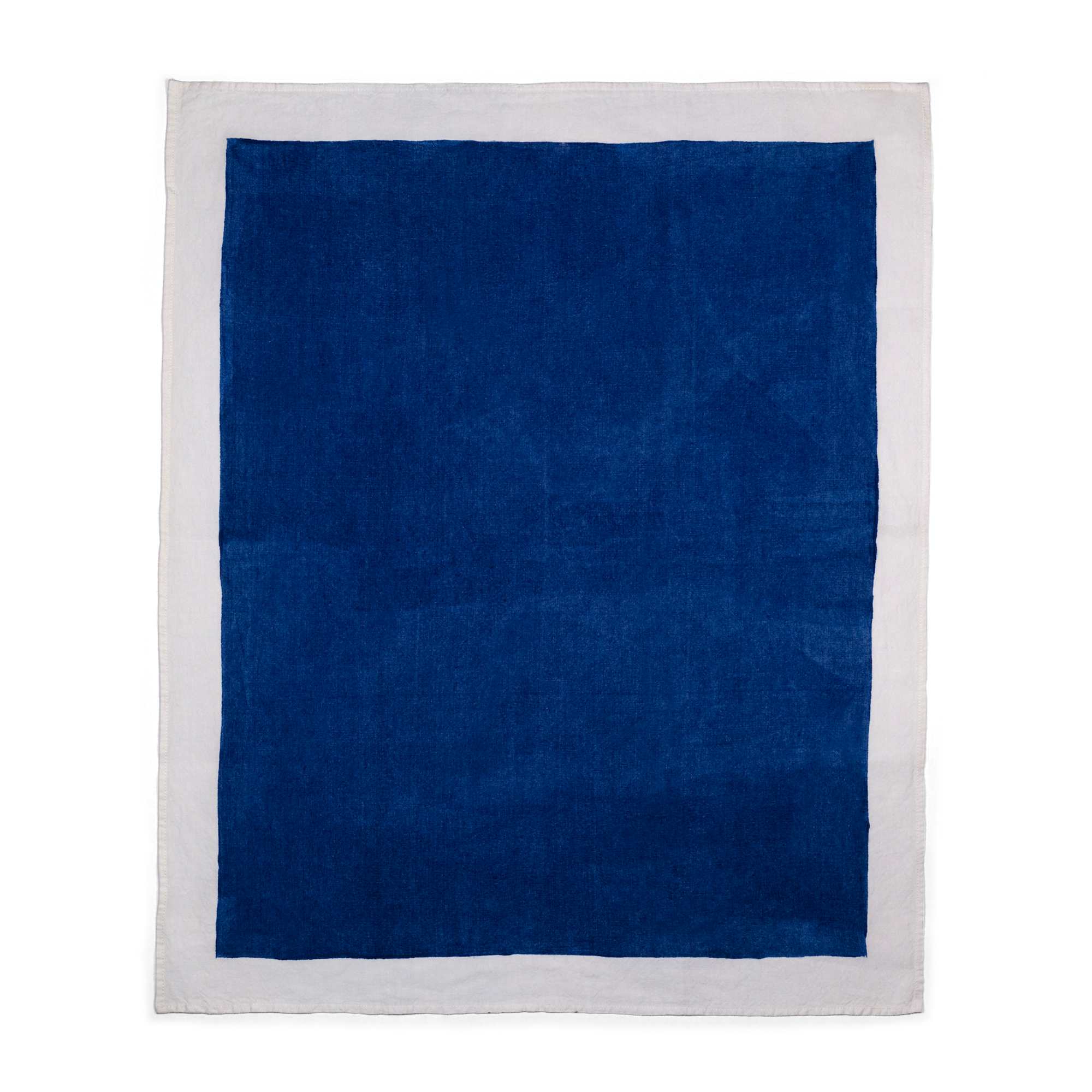 Painted Tea Towel - Dark Blue