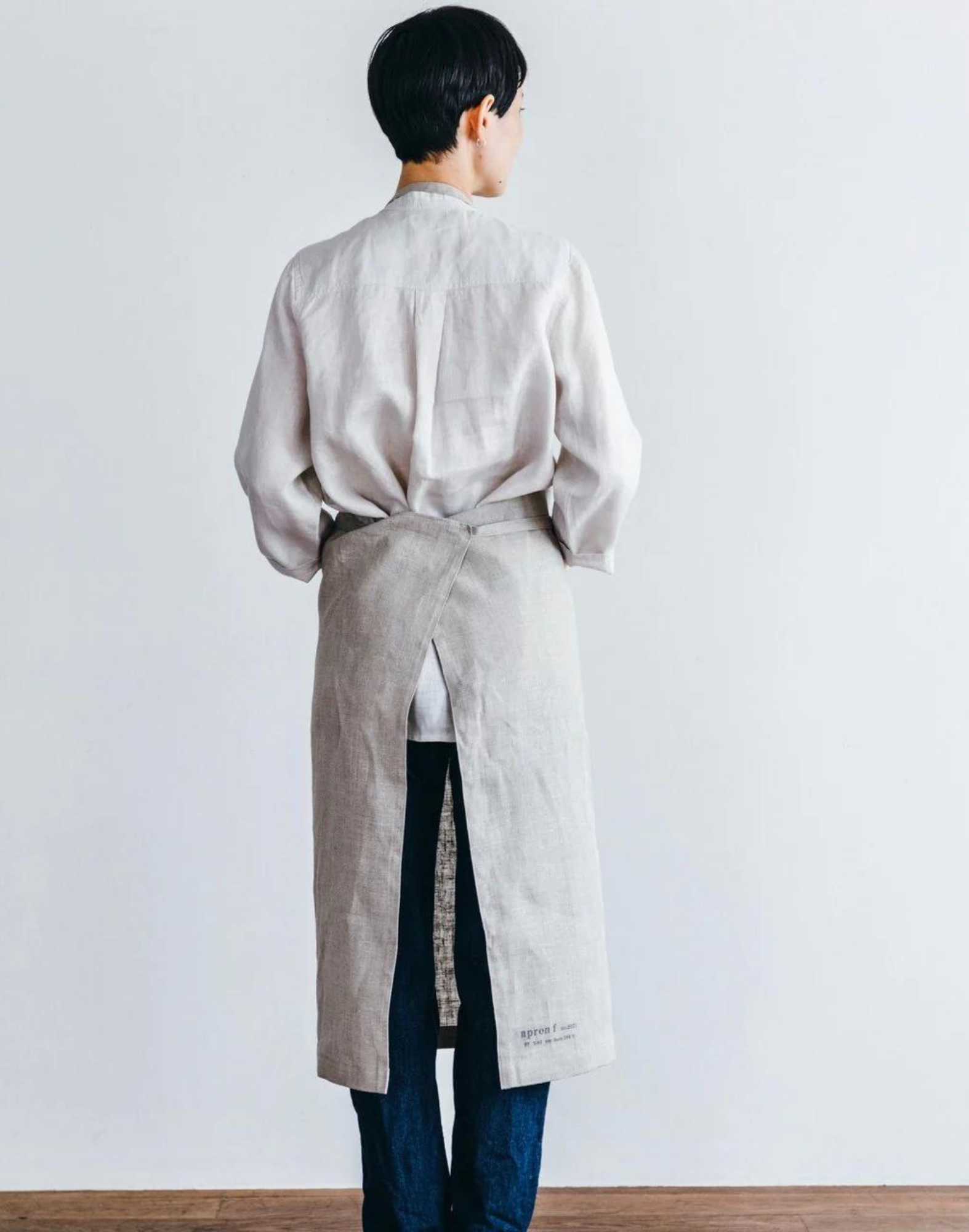 Linen Full-Length Apron - Natural