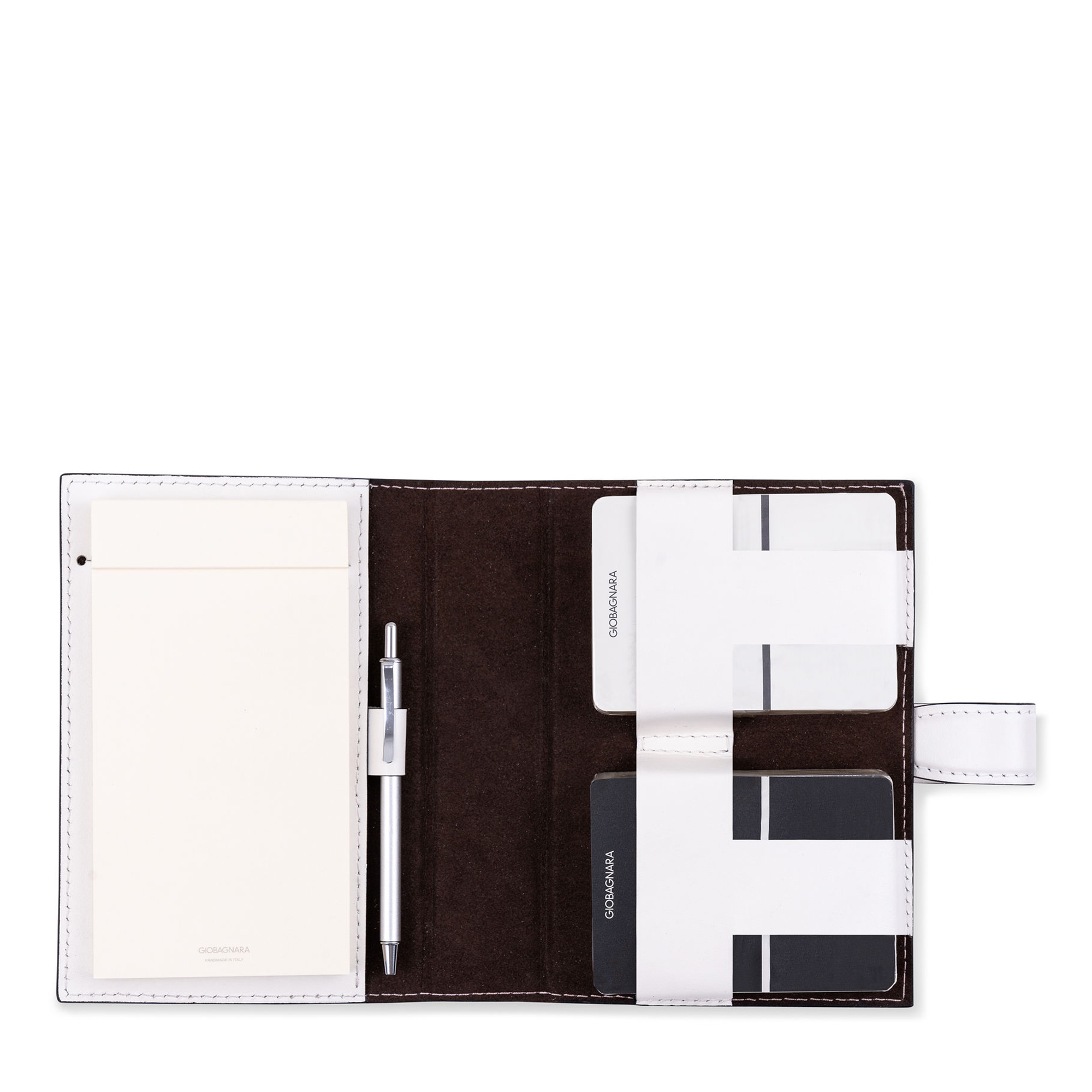 Jolly Leather Playing Card Holder - White Nappa