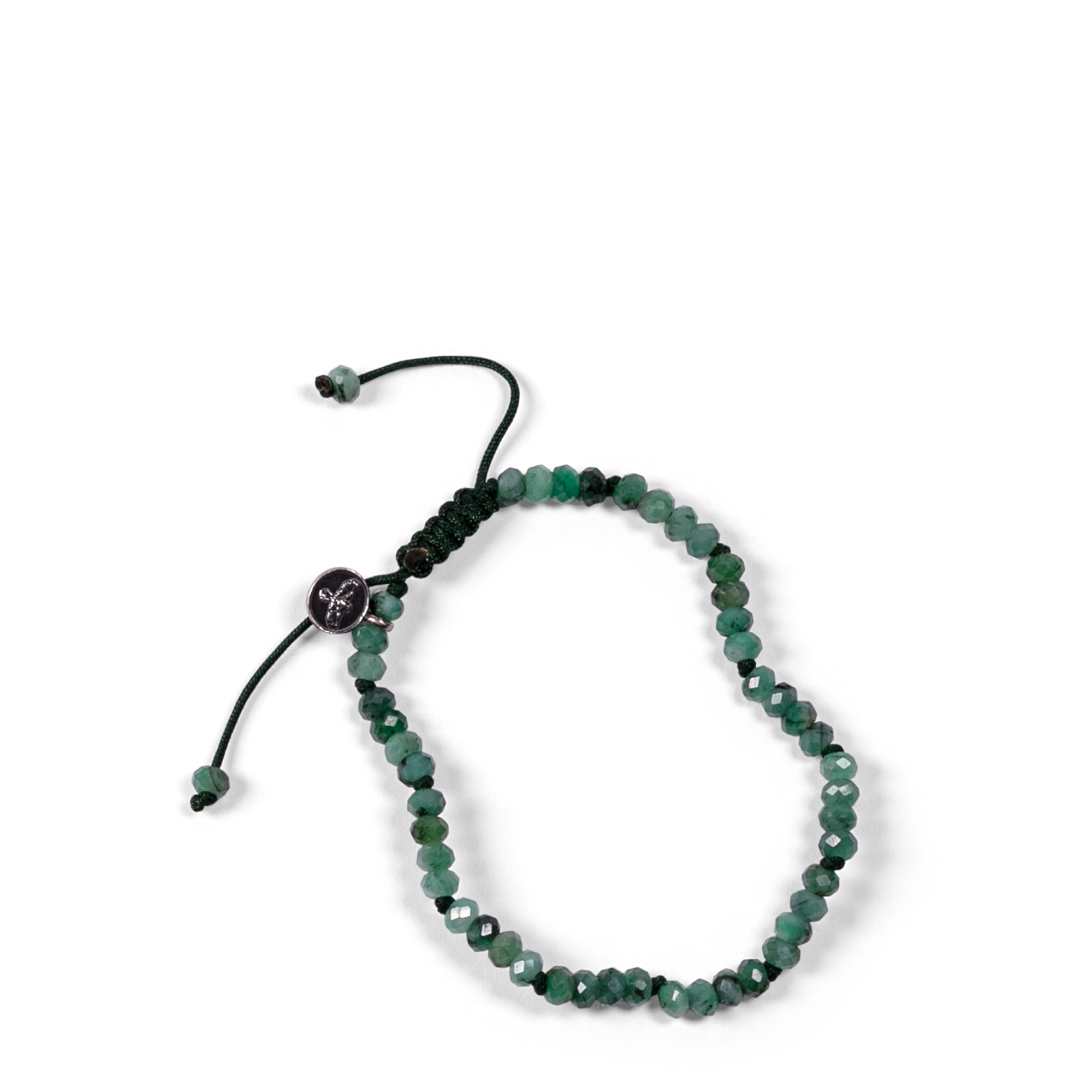 Emerald Faceted Bracelet - 4mm