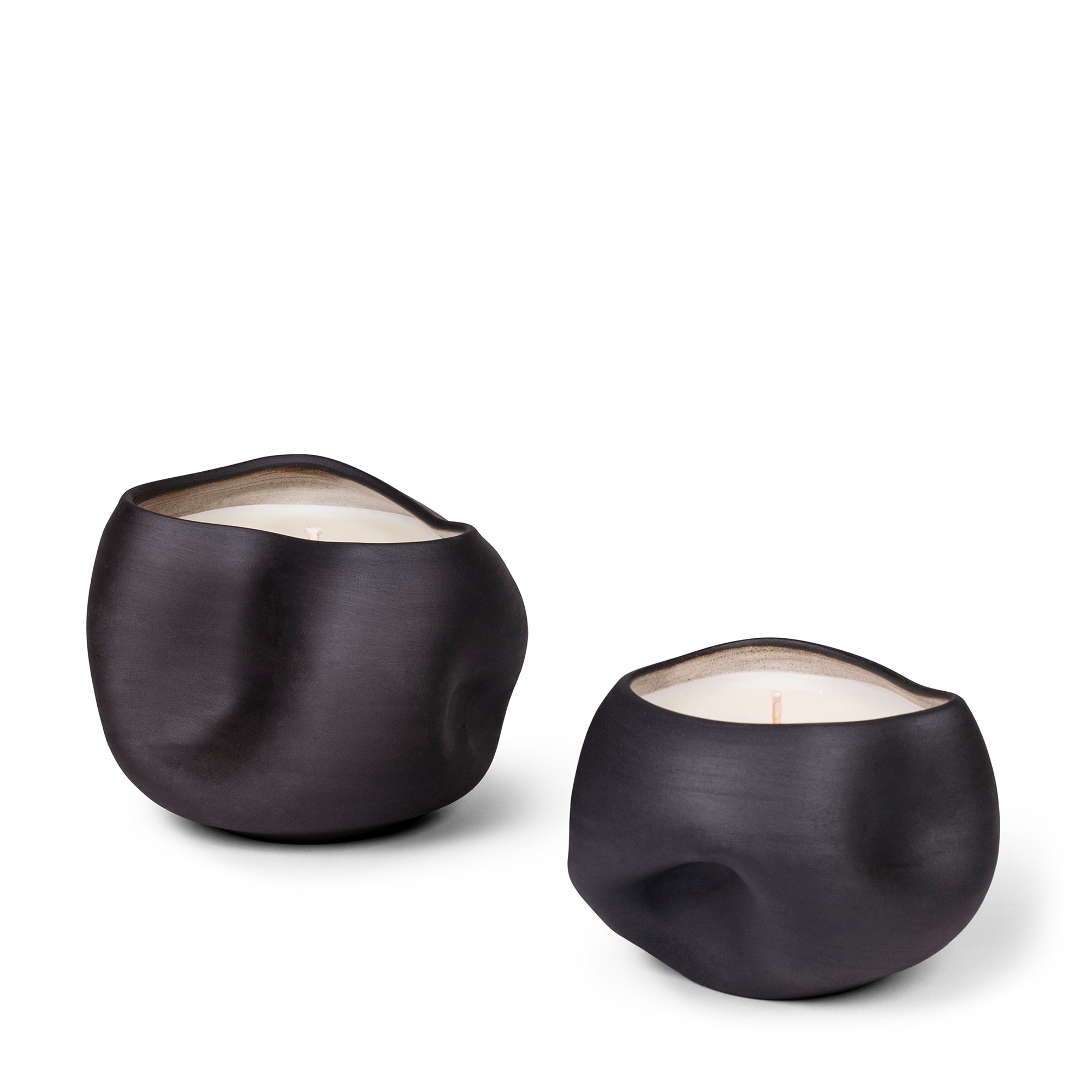 River Rock Candle - Black