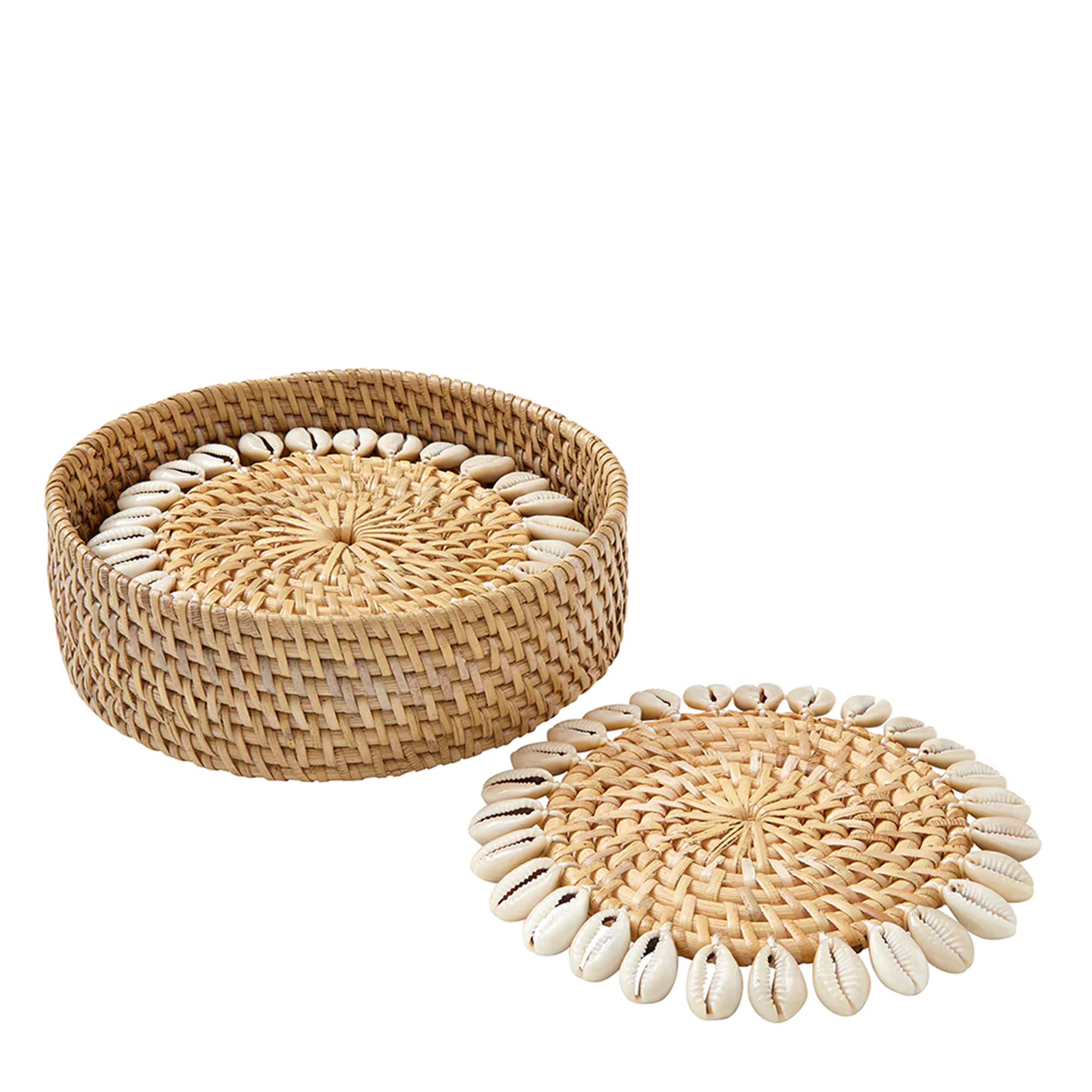 Capiz Coasters - Beige