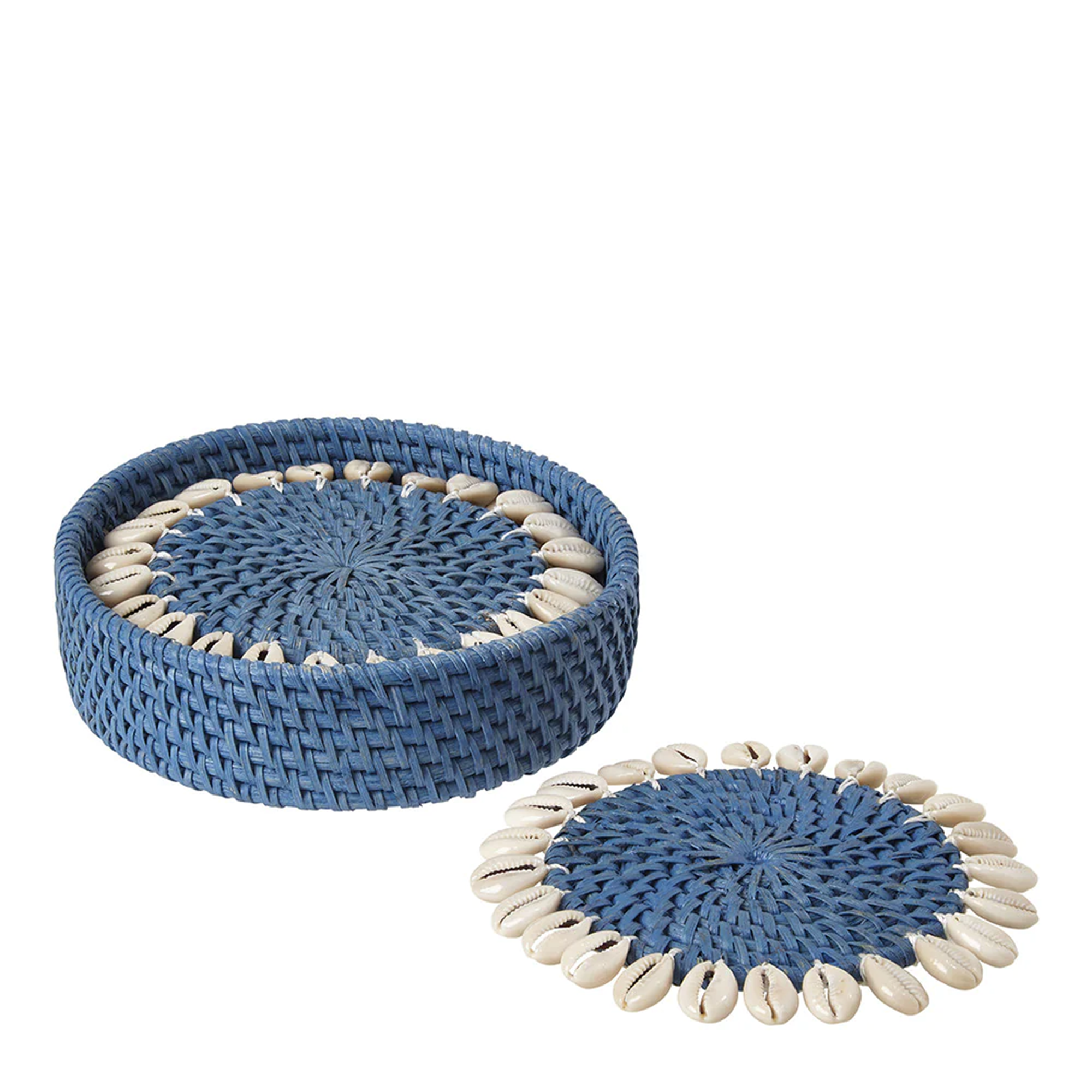 Capiz Coasters - Blue