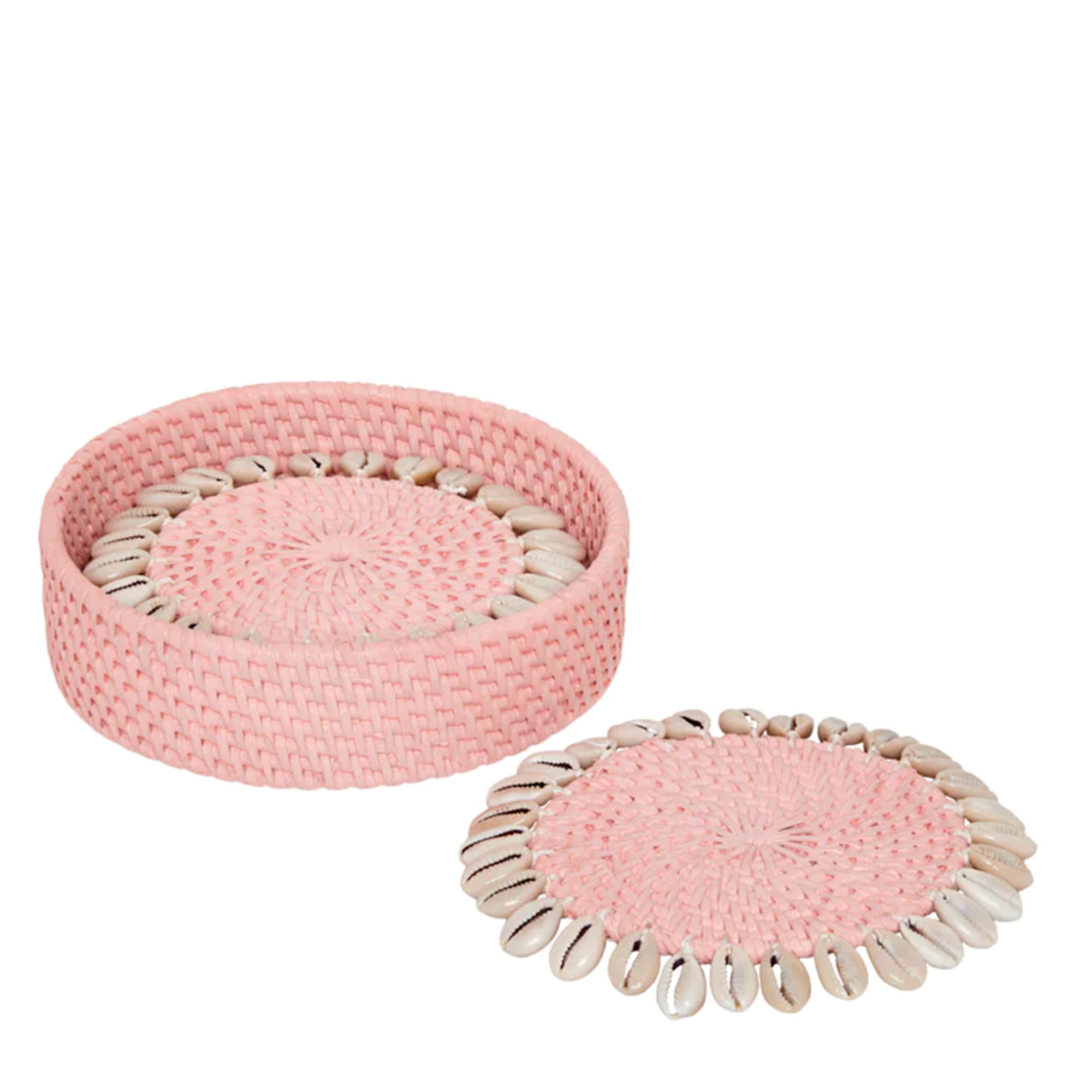 Capiz Coasters - Pink