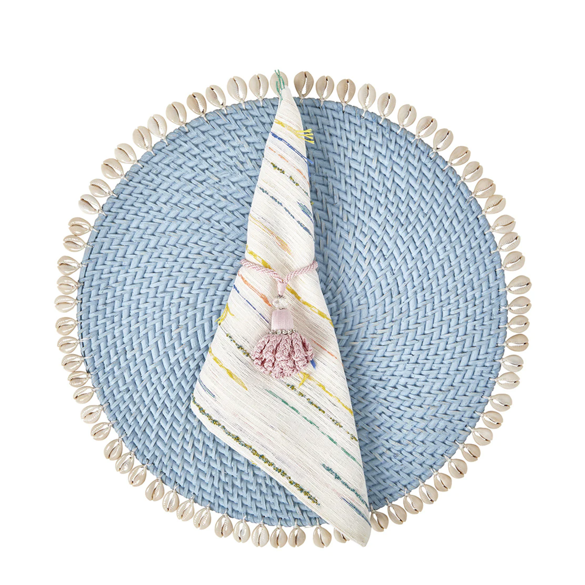 Capiz Placemat - Light Blue