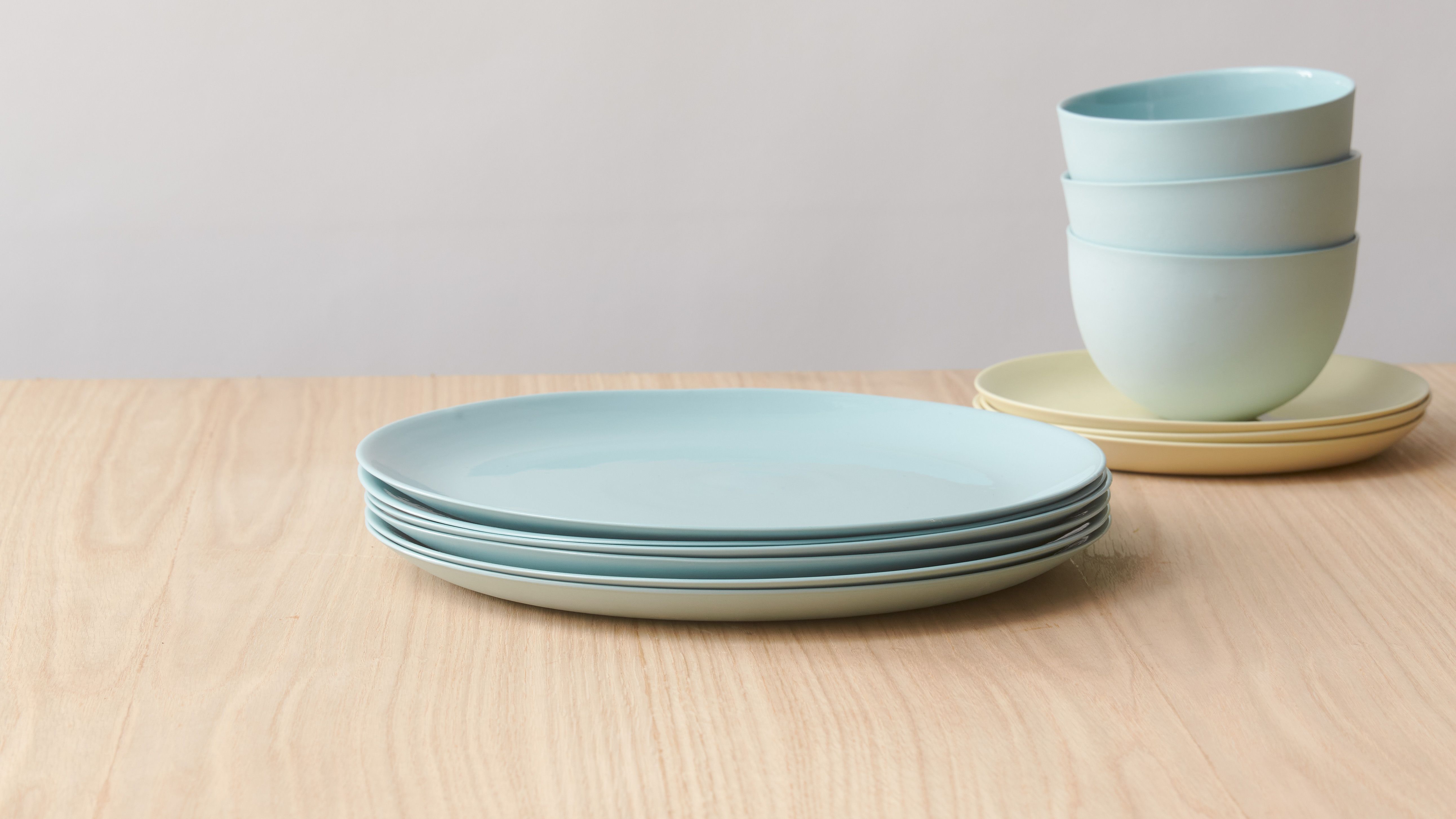 Flared Dinner Plate - Blue