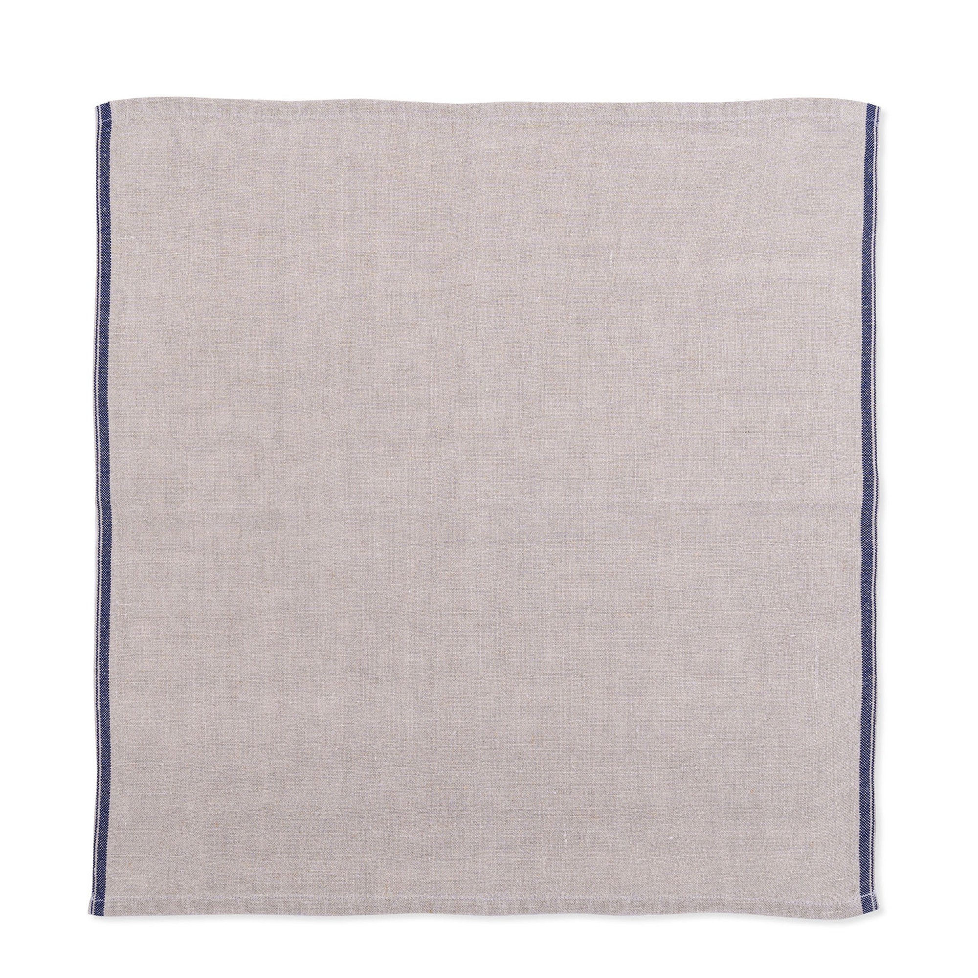 Selvedge Linen Serviette - Cobalt