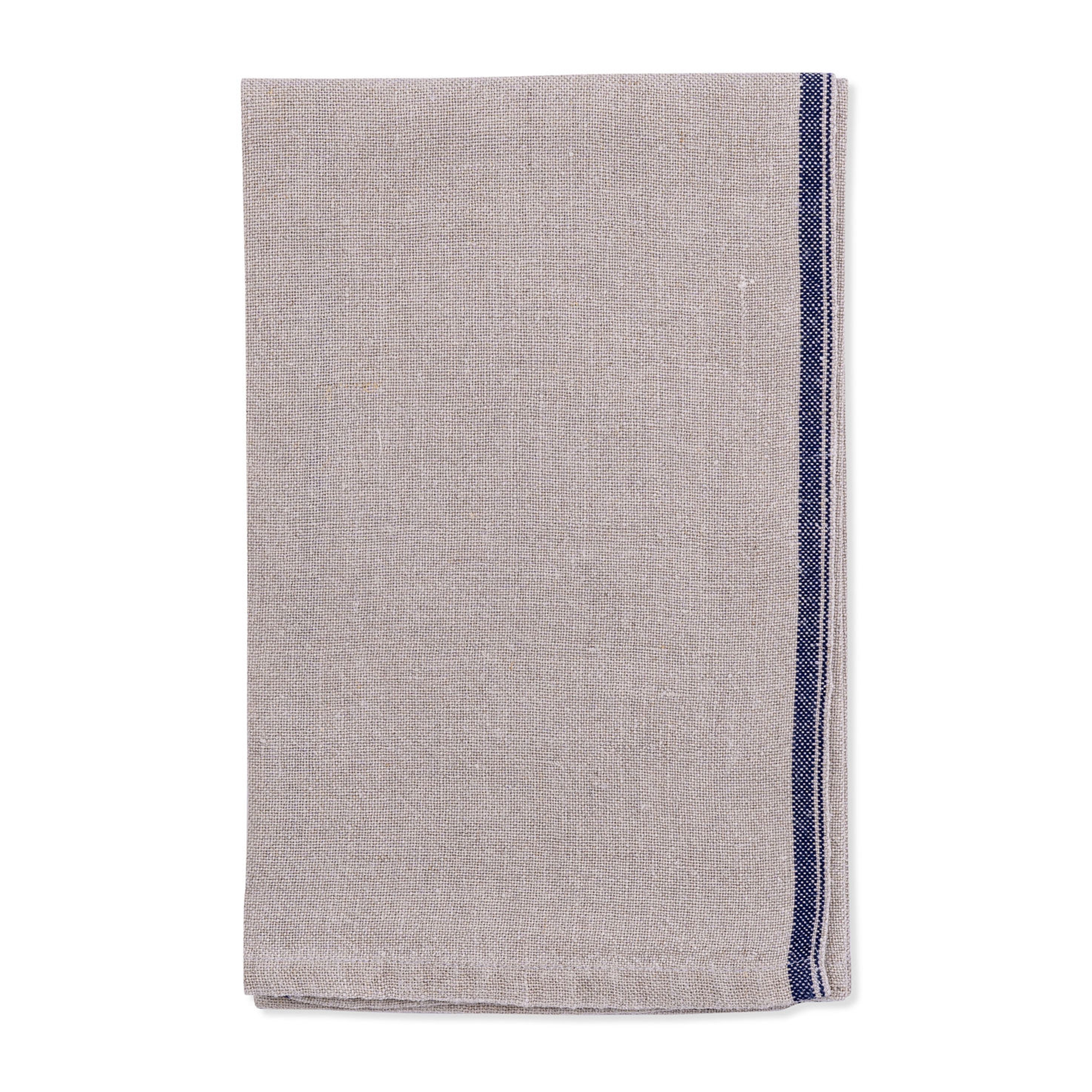 Selvedge Linen Serviette - Cobalt