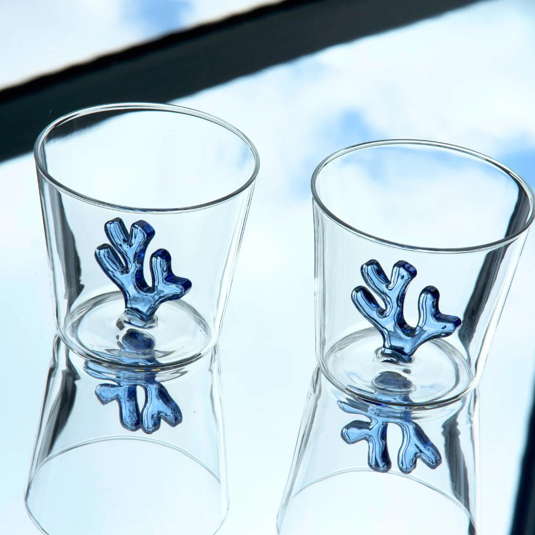 Whimsical Tumbler Glasses - Blue