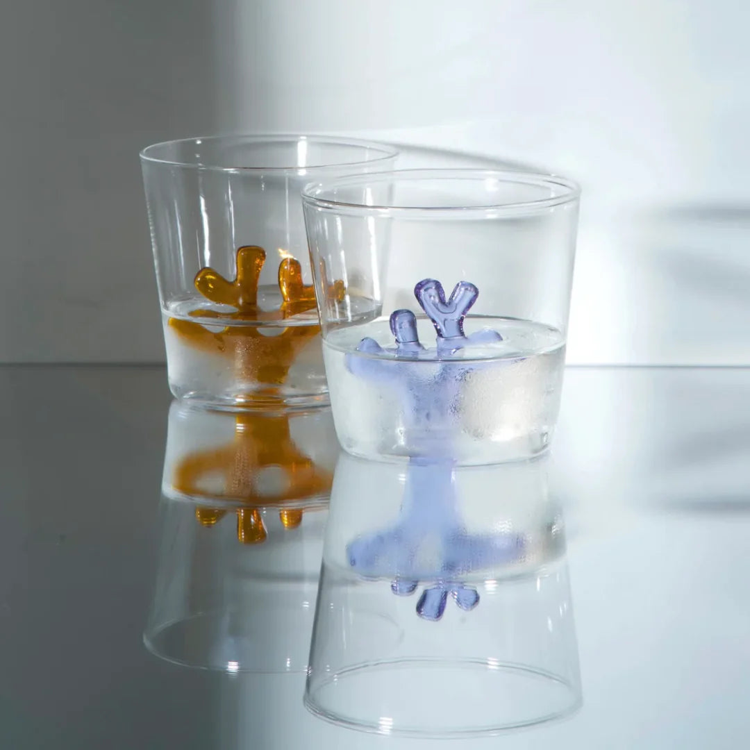 Whimsical Tumbler Glasses - Blue