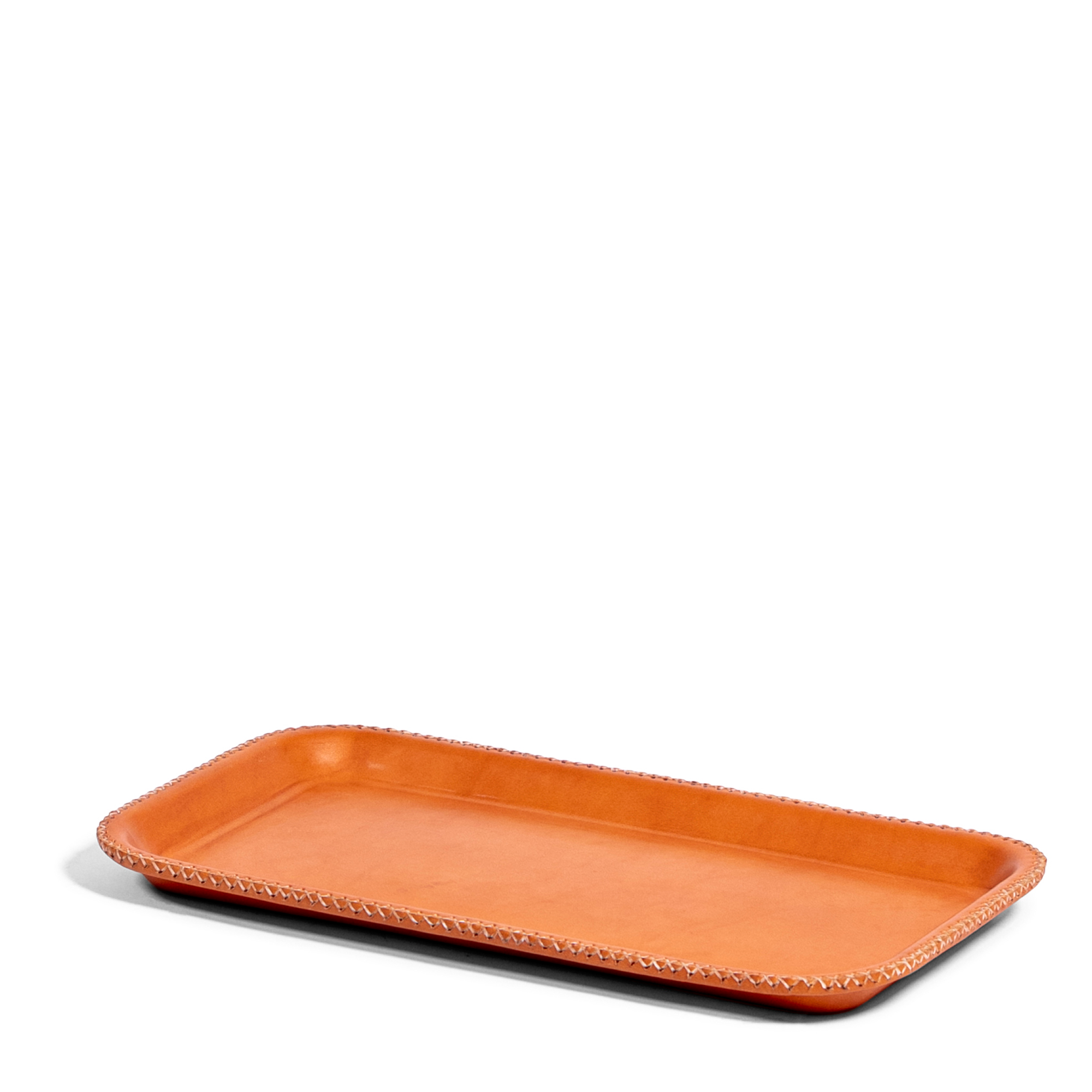 Rectangular Leather Tray - Natural