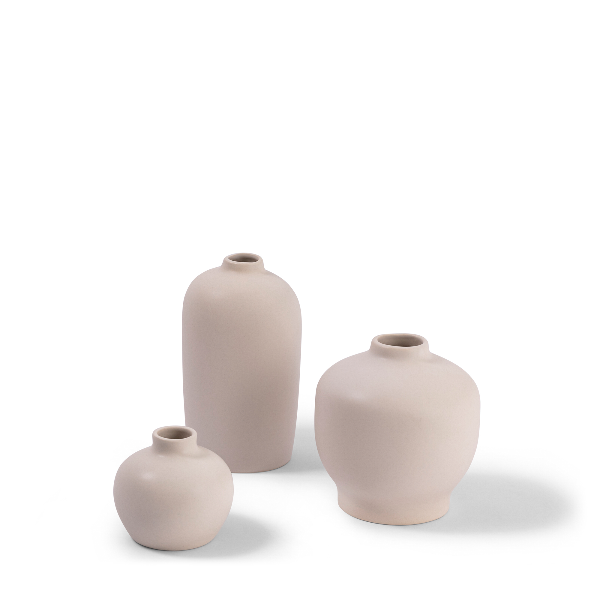 Ceramic Blossom Vase - Matte White