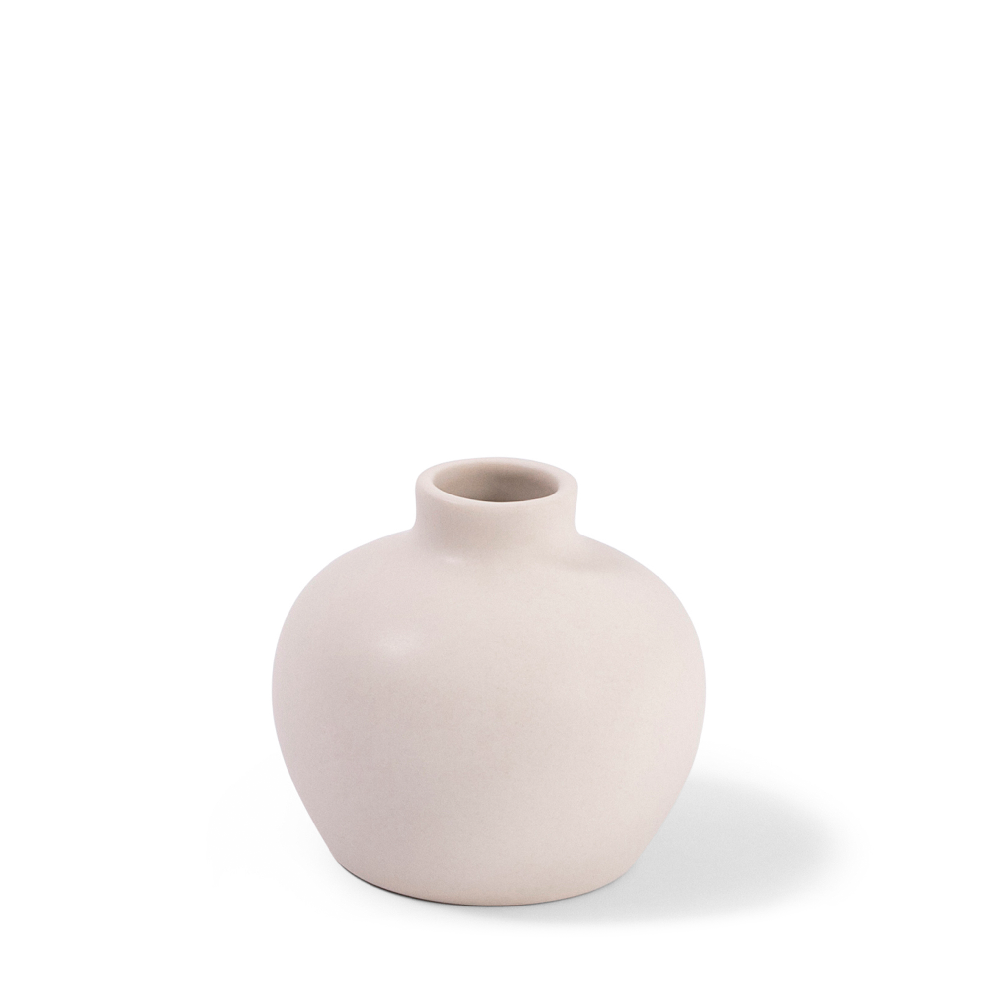 Ceramic Blossom Vase - Matte White