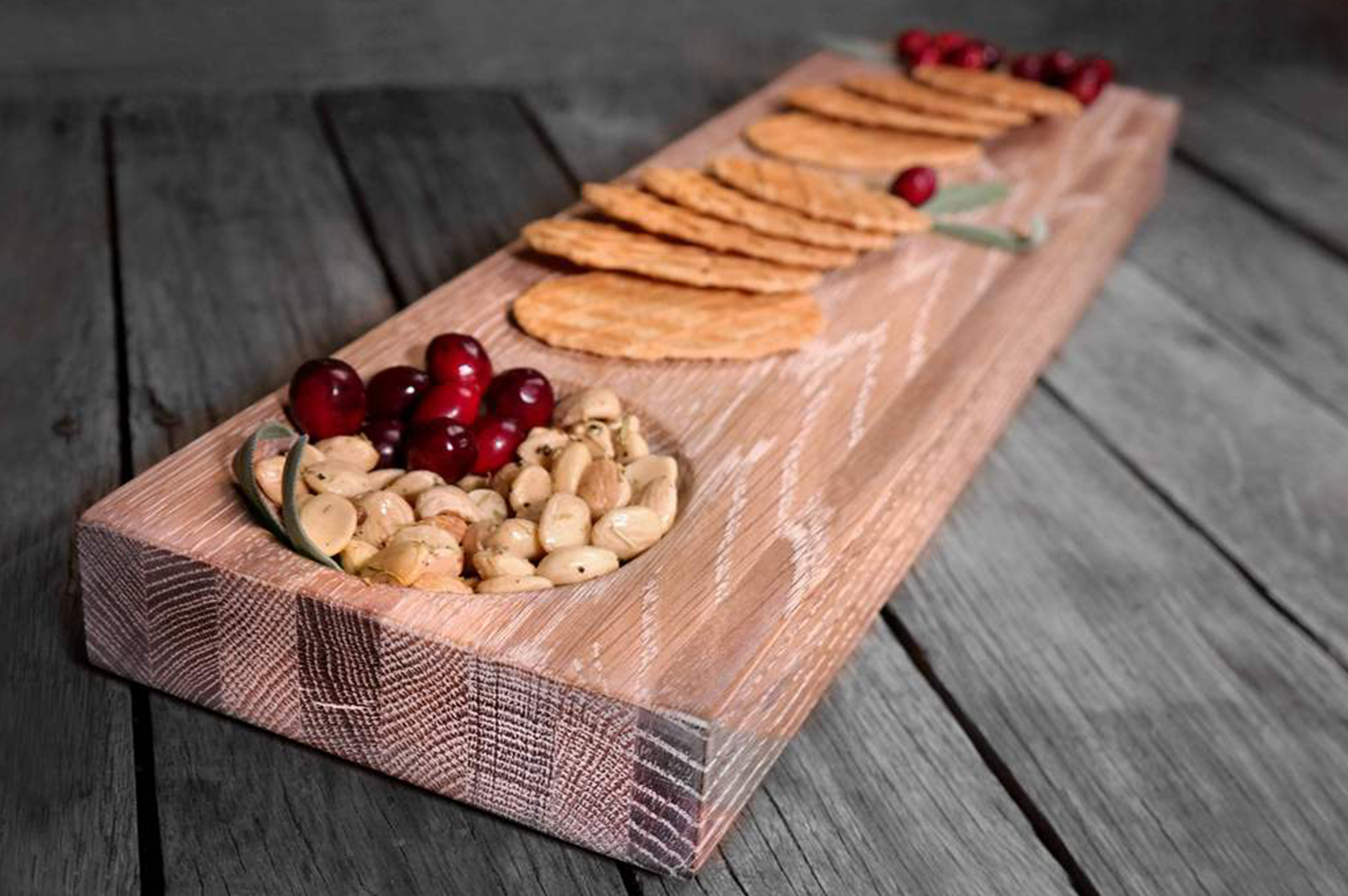 Long Board With Bowl - White Oak