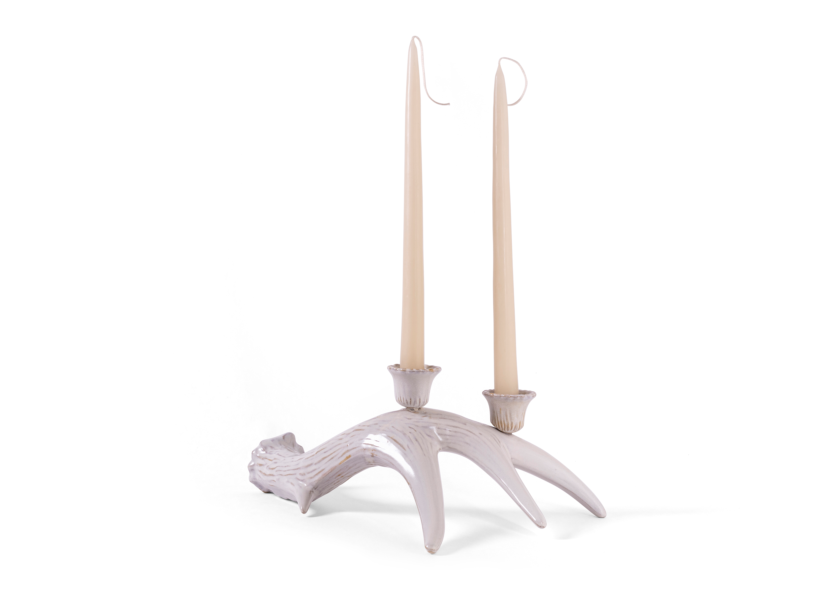 Ceramic Deer Antler Candle Holder