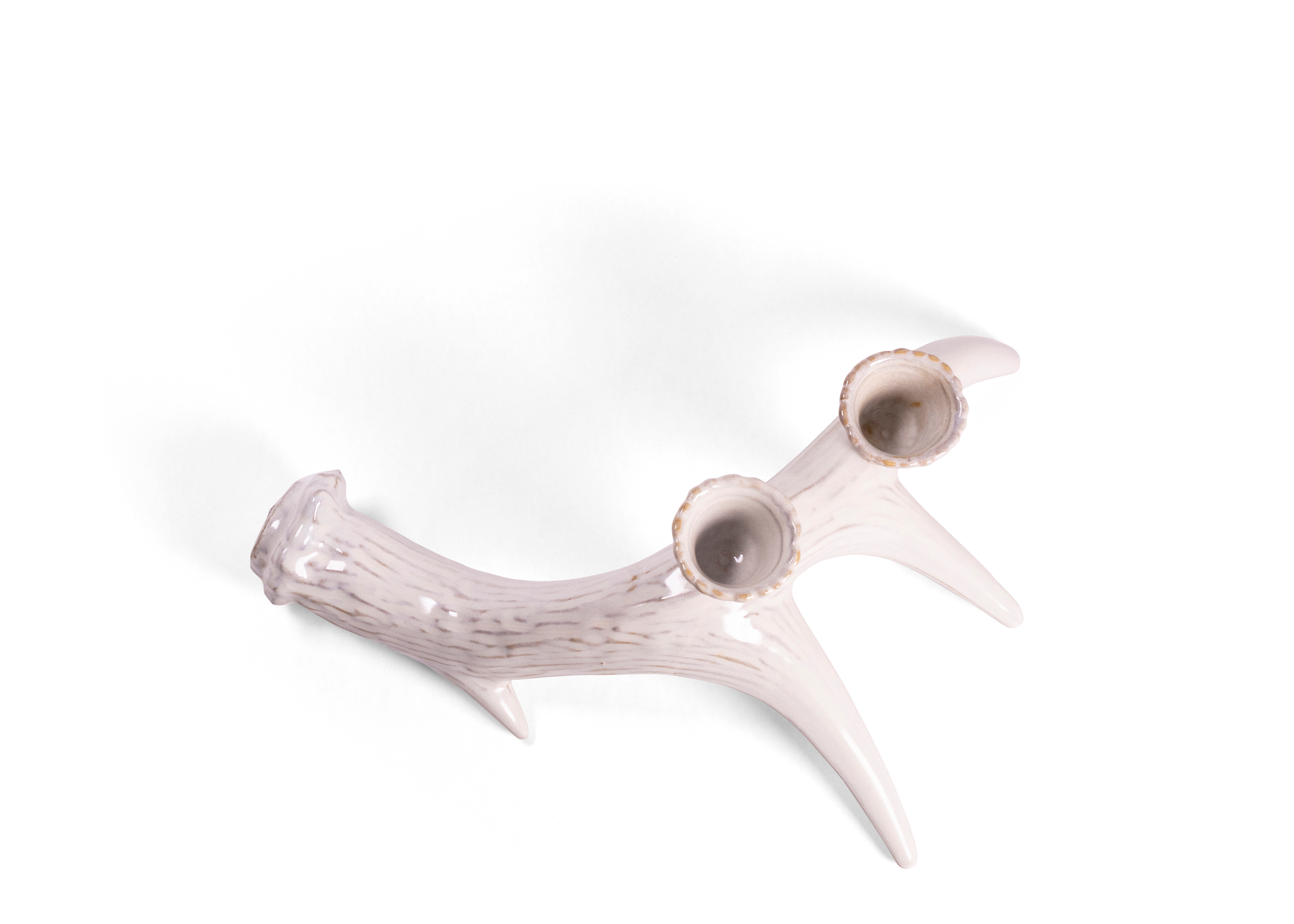 Ceramic Deer Antler Candle Holder