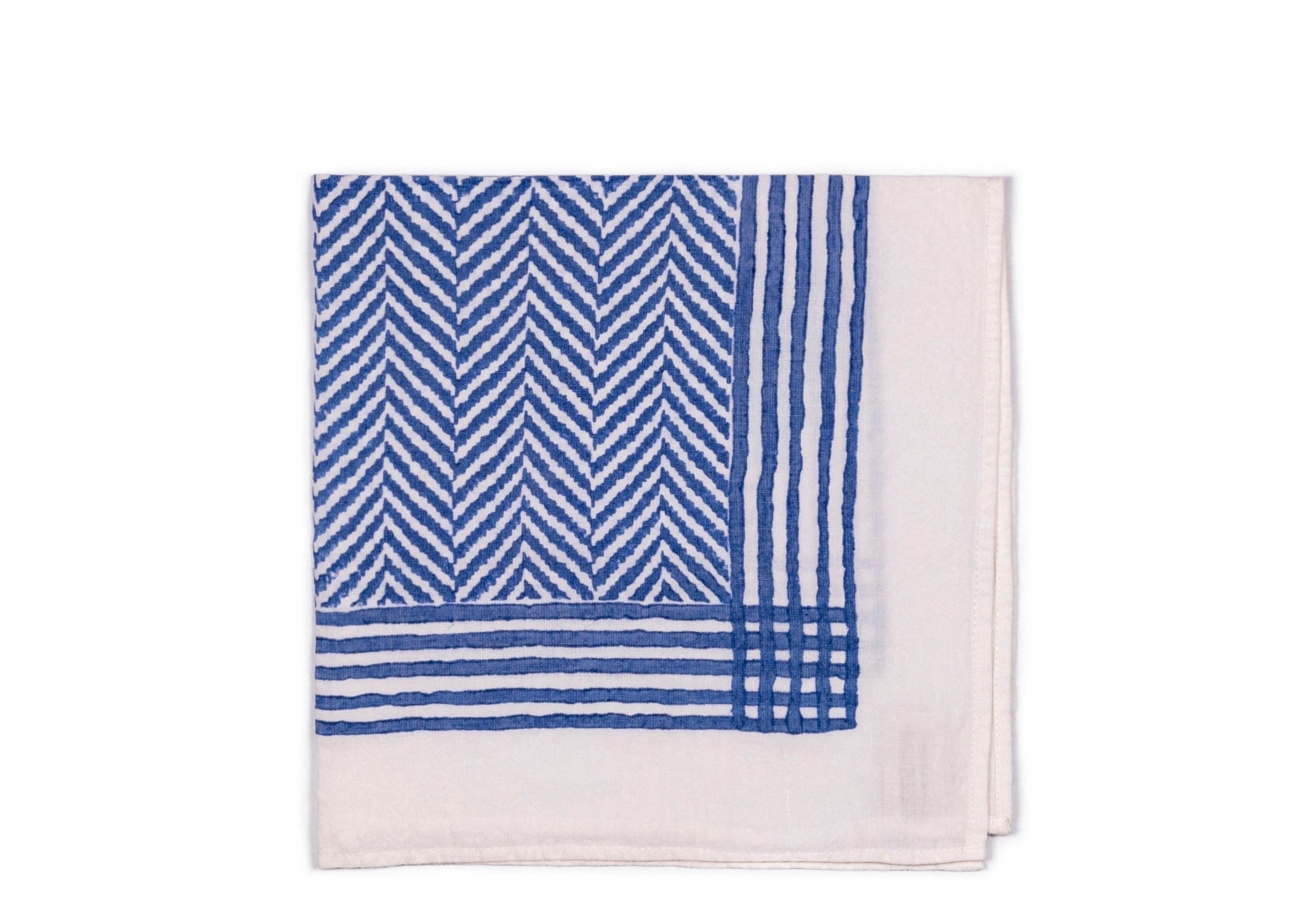 Chevron Napkin - Dark Blue